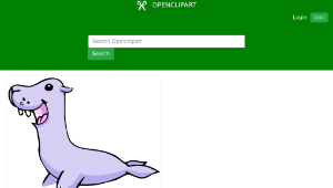 openclipart圖庫：seal فقمة-資源代表圖