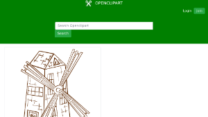 openclipart圖庫：RPG map symbols Windmill 1-資源代表圖