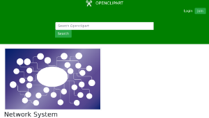 openclipart圖庫：Network System Connections-資源代表圖