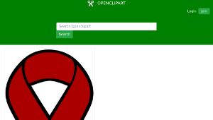 openclipart圖庫：Head and Neck Cancer Ribbon縮圖