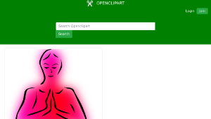 openclipart圖庫：Yoga poses (stylized, colored)縮圖