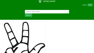 openclipart圖庫：Deaf Alphabet 3縮圖