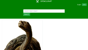 openclipart圖庫：Prehistoric Turtle 4縮圖
