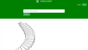 openclipart圖庫：Spiral stairs縮圖