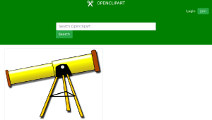 openclipart圖庫：Telescope縮圖