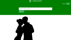 openclipart圖庫：Dancing couple 8縮圖