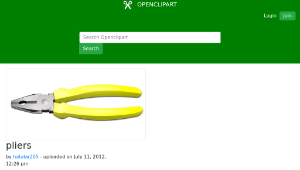 openclipart圖庫：pliers縮圖