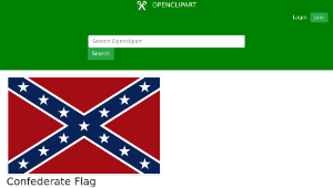 openclipart圖庫：Confederate Flag-資源代表圖