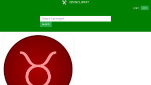 openclipart圖庫：Taurus symbol-資源代表圖