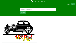 openclipart圖庫：Hot rod