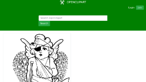 openclipart圖庫：wounded cupid縮圖