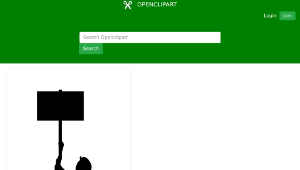 openclipart圖庫：Protester縮圖