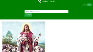 openclipart圖庫：The Lord Is My Good Shepherd縮圖