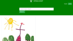 openclipart圖庫：Kindergarten Art Church縮圖