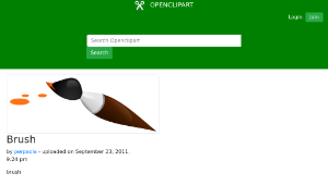 openclipart圖庫：Brush
