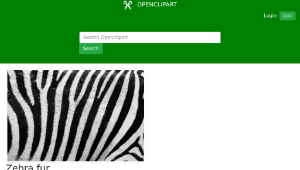 openclipart圖庫：Zebra fur縮圖