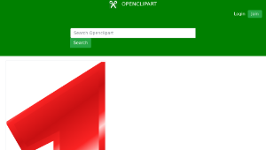 openclipart圖庫：Effect Letters Alphabet red縮圖