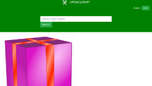 openclipart圖庫：Gift box-資源代表圖