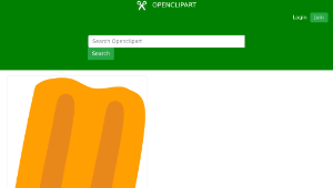 openclipart圖庫：Orange Popsicle縮圖