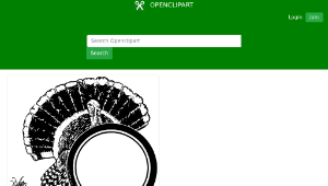 openclipart圖庫：Turkey Circle Frame-資源代表圖