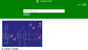 openclipart圖庫：a heart beat-資源代表圖