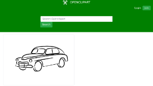 openclipart圖庫：sylwetka FSO M20 Warszawa / ГАЗ М20 Побиеда-資源代表圖