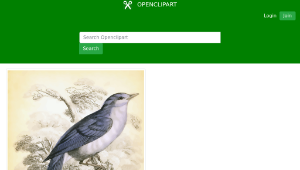 openclipart圖庫：Vintage Beautiful Bird Illustration縮圖