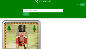 openclipart圖庫：xmas card, nussknacker-資源代表圖