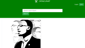 openclipart圖庫：Malcom-X-資源代表圖