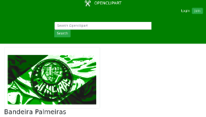openclipart圖庫：Bandeira Palmeiras-資源代表圖