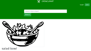 openclipart圖庫：salad bowl-資源代表圖