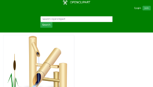 openclipart圖庫：Fountain from Japan