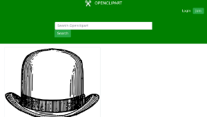 openclipart圖庫：Bowler Hat-資源代表圖