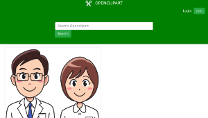 openclipart圖庫：Medicine doctor and nurse-資源代表圖