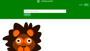 openclipart圖庫：crazy lion-資源代表圖