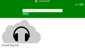 openclipart圖庫：Cloud Sound-資源代表圖