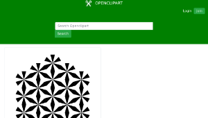 openclipart圖庫：hexagonal star of zebra dodecagon-資源代表圖