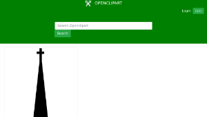 openclipart圖庫：Church silhouette-資源代表圖