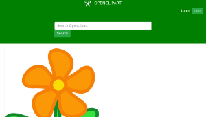 openclipart圖庫：flower peterm 01縮圖
