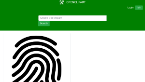 openclipart圖庫：Fingerprint縮圖