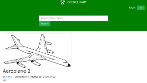 openclipart圖庫：Aeroplane 2-資源代表圖