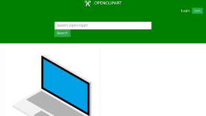 openclipart圖庫：3D Laptop - Isometric Design Drawing縮圖