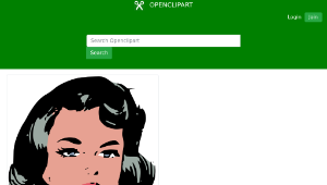 openclipart圖庫：Woman's face-資源代表圖