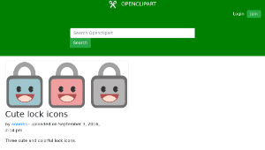 openclipart圖庫：Cute lock icons-資源代表圖