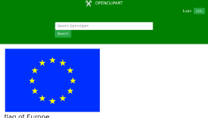 openclipart圖庫：flag of Europe -資源代表圖