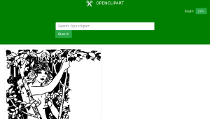 openclipart圖庫：Naked Nymph