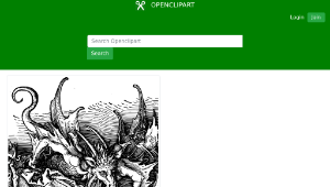 openclipart圖庫：Dragon-Demon Head-資源代表圖