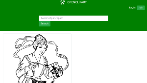 openclipart圖庫：Woman Making Coffee-資源代表圖
