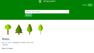 openclipart圖庫：Trees-資源代表圖