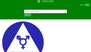 openclipart圖庫：Gender Neutral Restroom Sign-資源代表圖